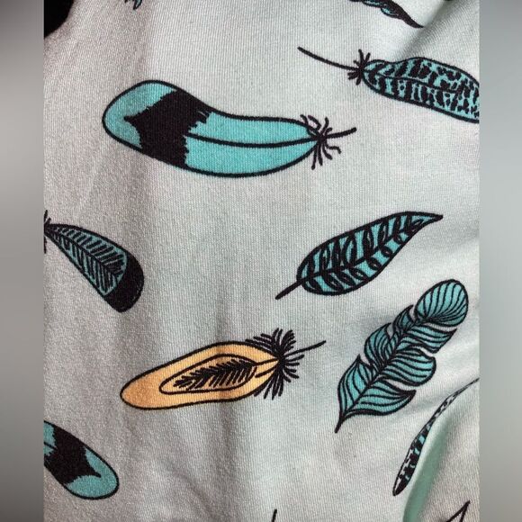 LuLaRoe green feather maxi skirt - Picture 5 of 5